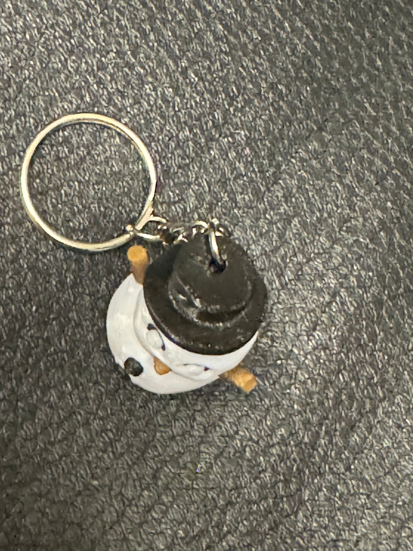 Snowman 3D Printed Spinning Fidget 3D Pla Printed Keyring, Kids & Adults ADHD 4CM High