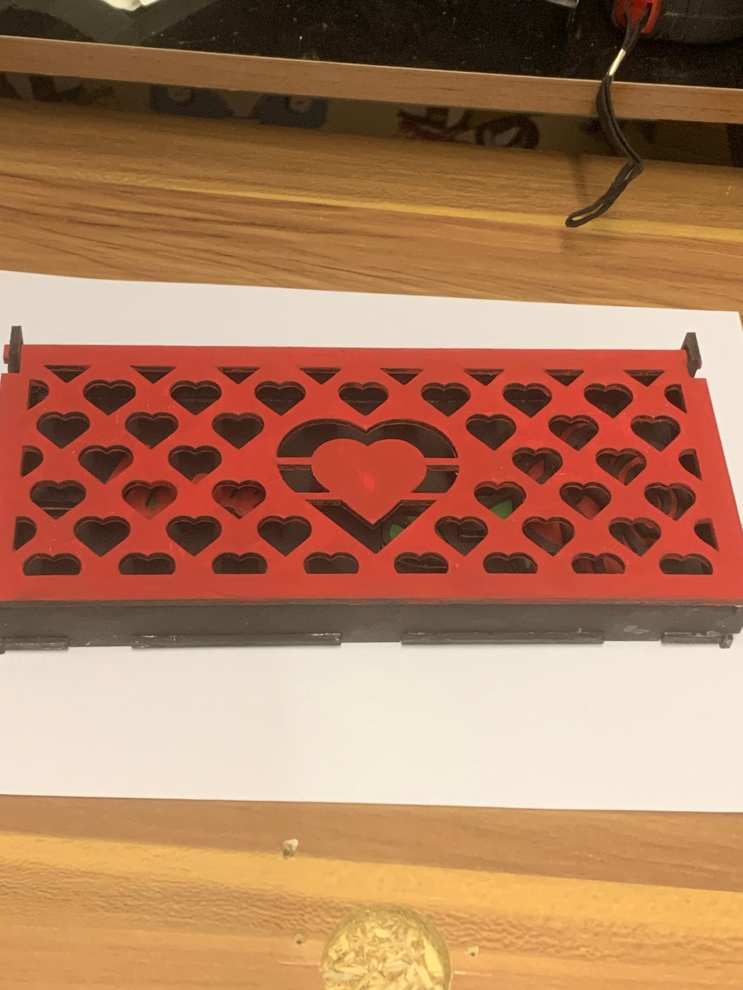 Laser Cut Rose and Gift Box Valentines Day