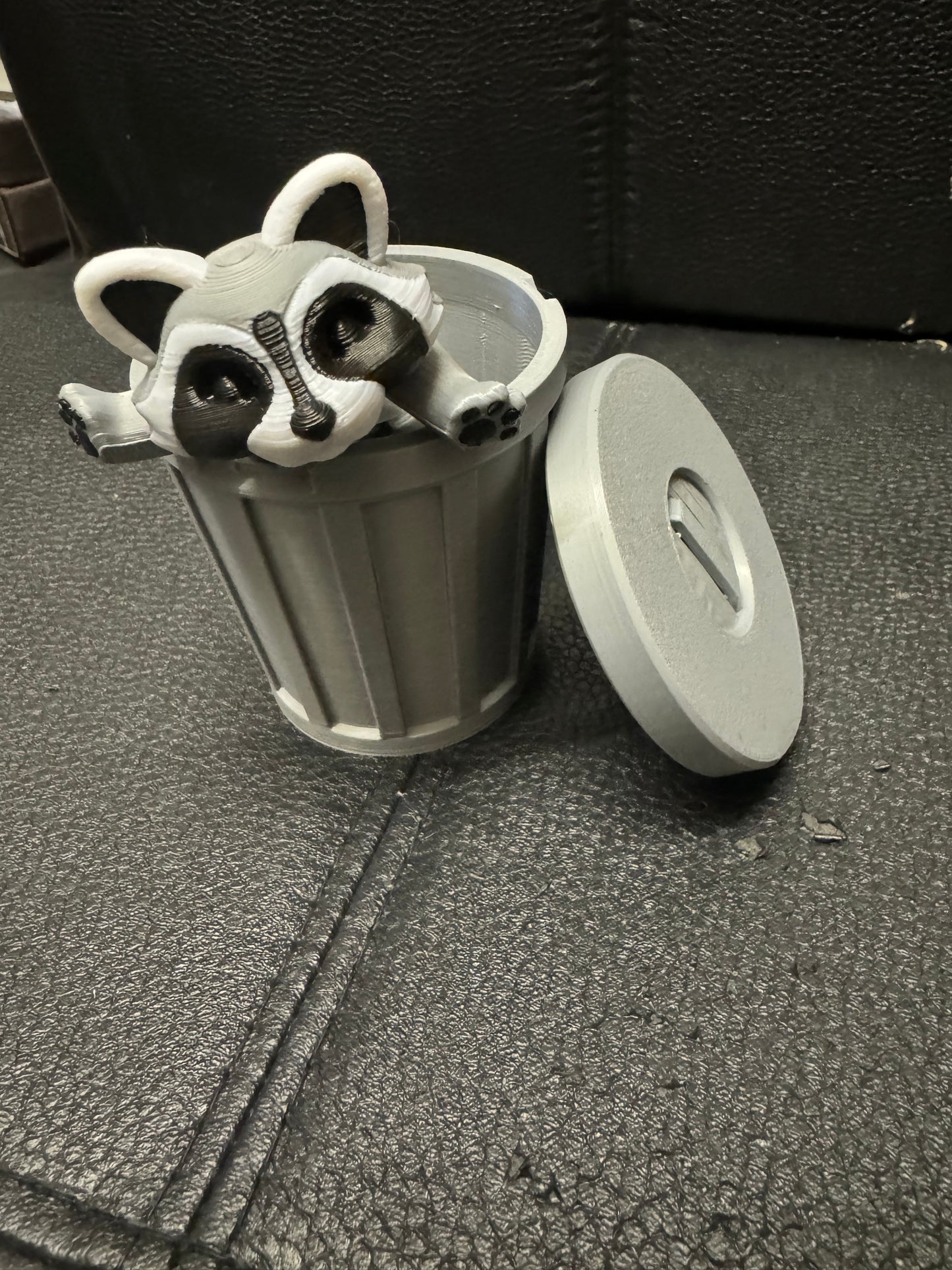 Raccoon & Bin Fidget 3D Pla Printed Articulated Toy for Stress Relief, Kids & Adults ADHD