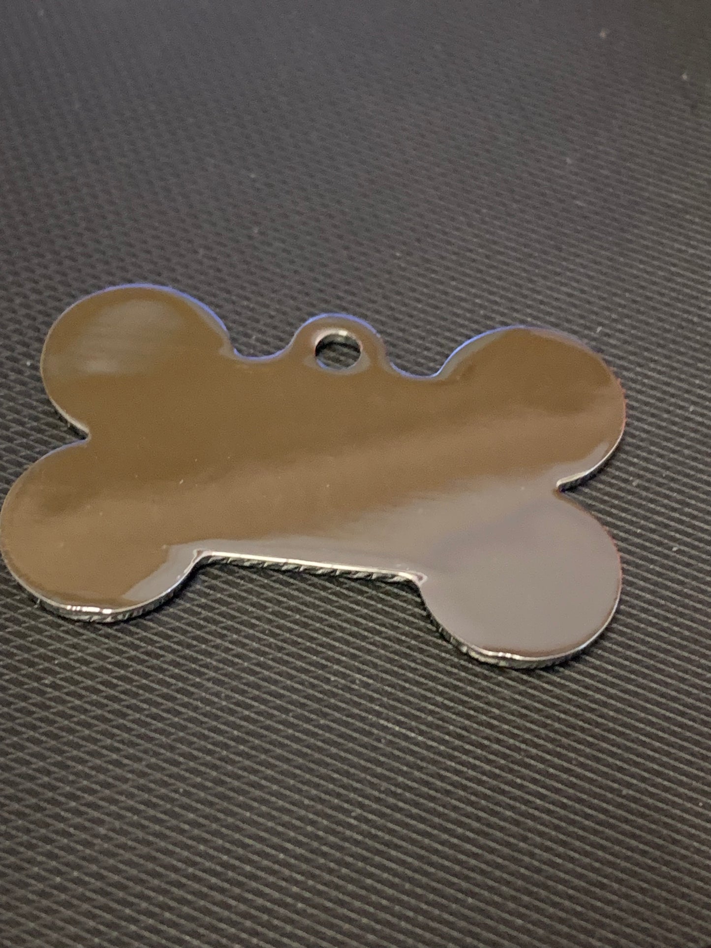 Bone Shape Coloured Paw Dog Puppy, Cat Name ID Engraved Tag