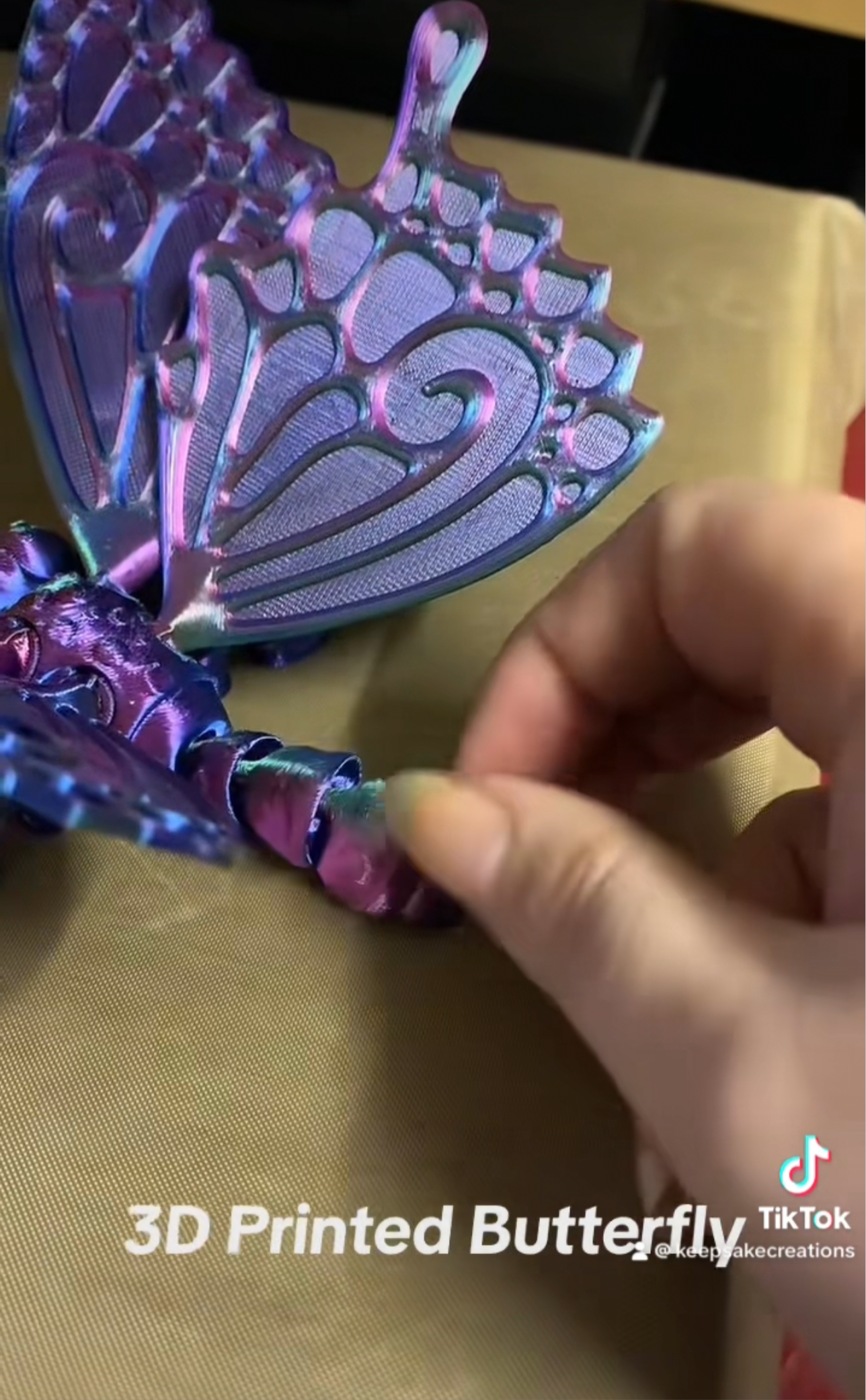 3D Printed Butterfly fidget