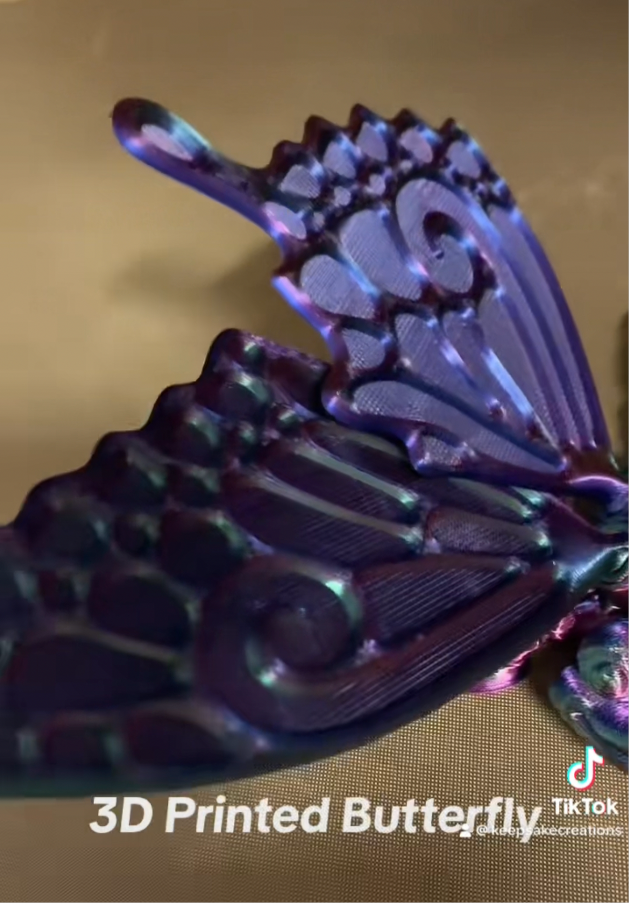 3D Printed Butterfly fidget