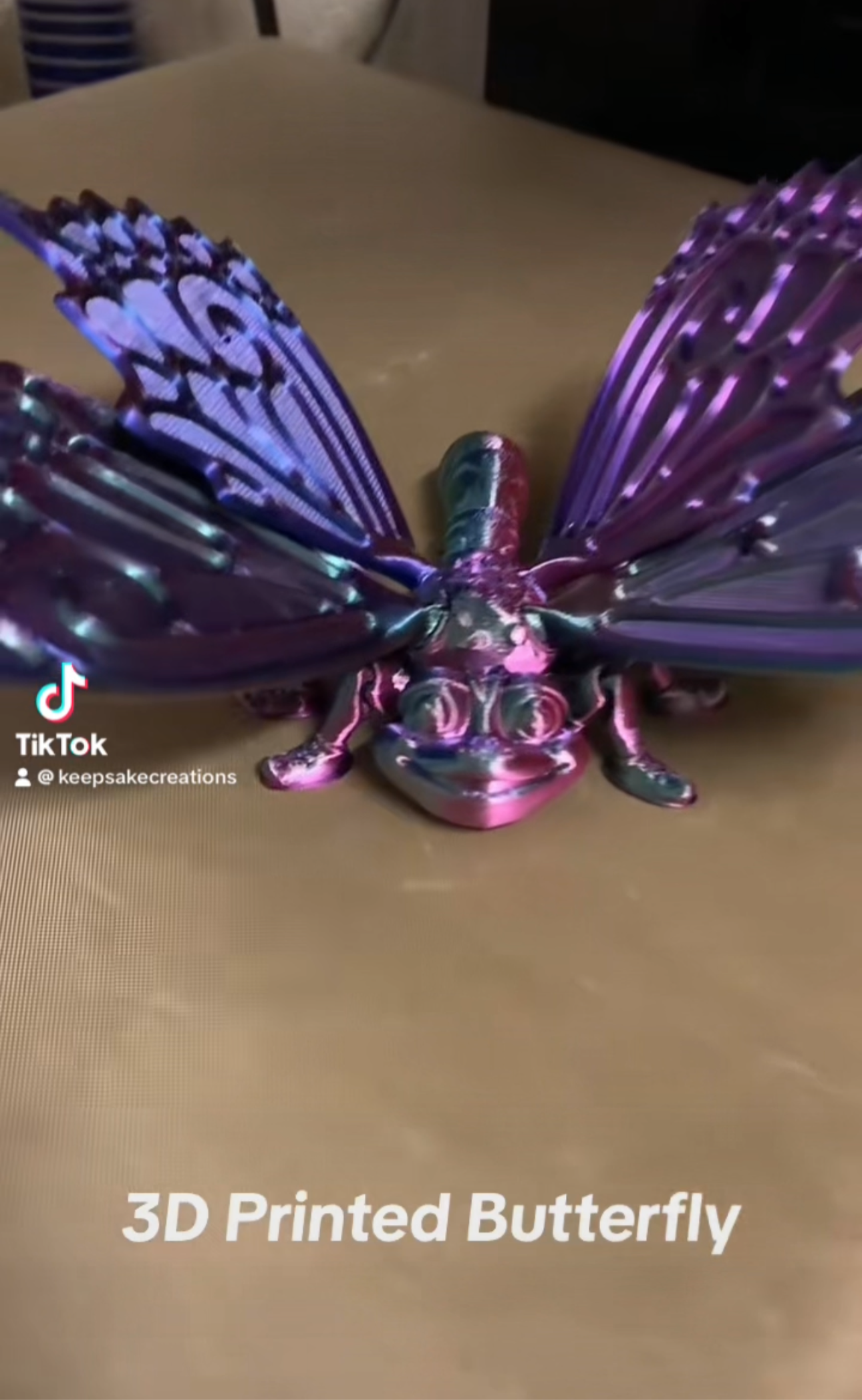 3D Printed Butterfly fidget