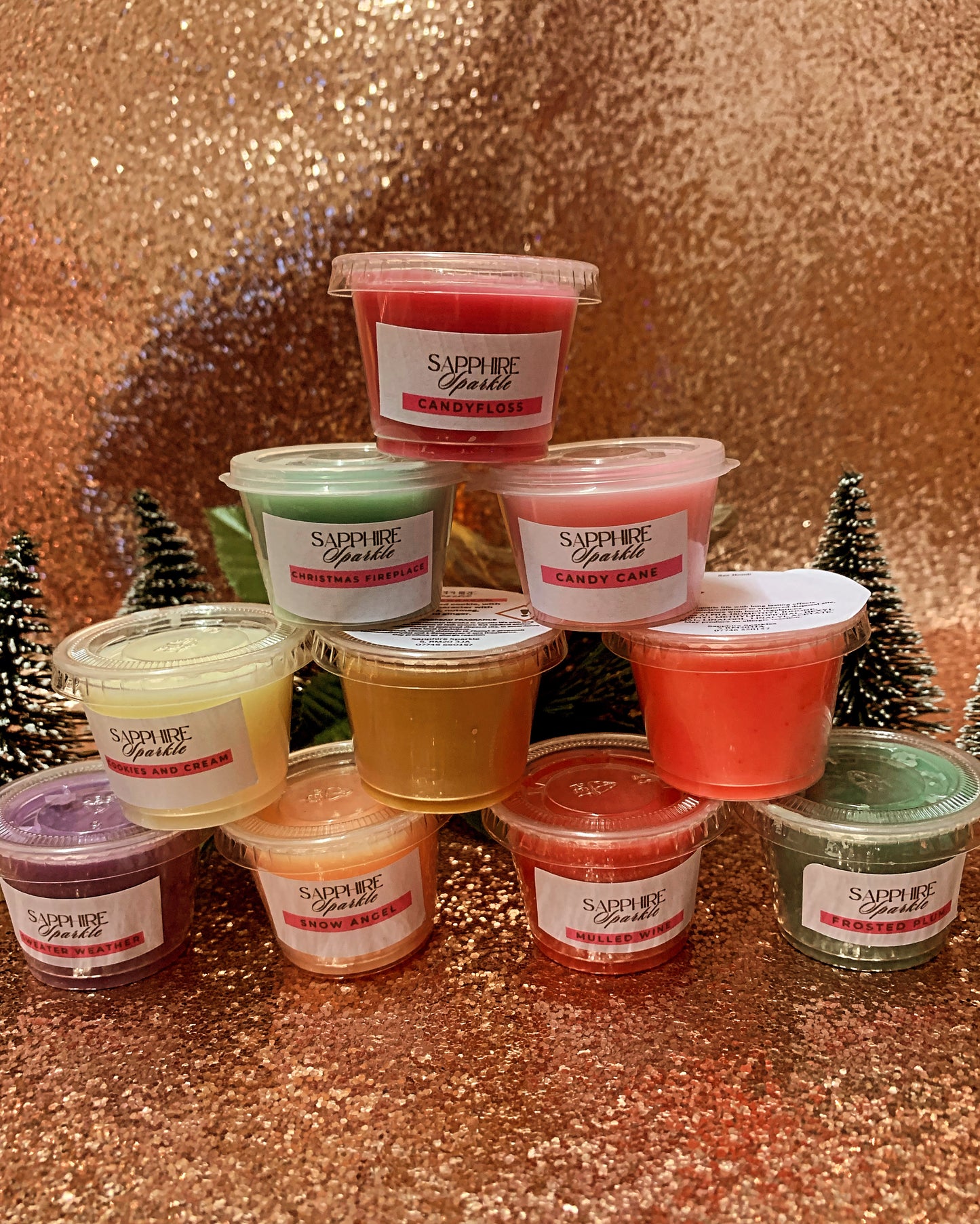 Wax Melt Shot Pot Christmas Gift Set x10 pots